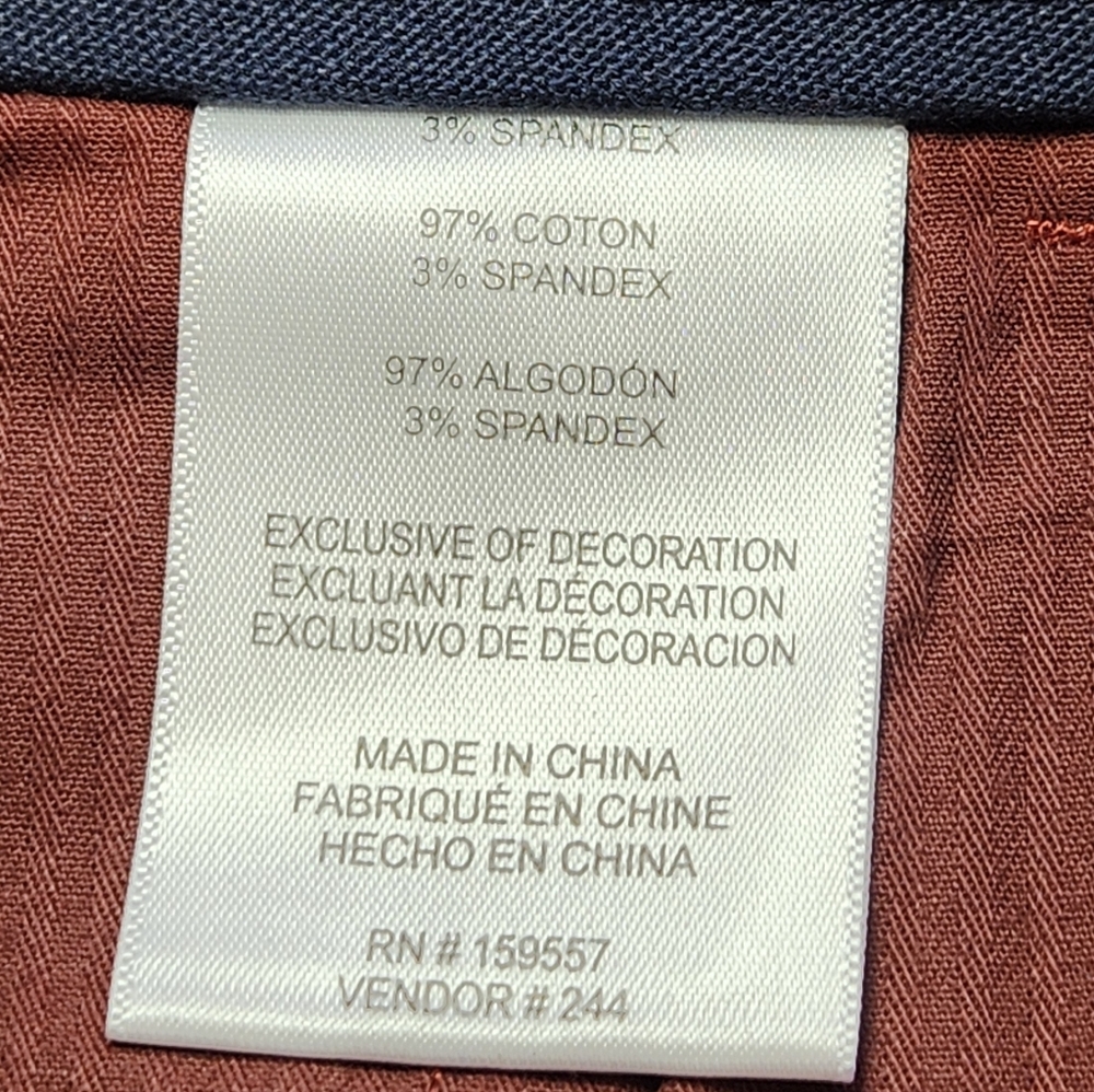 Ben Sherman red rust, flat front men's short size 30 - Picture 6 of 7